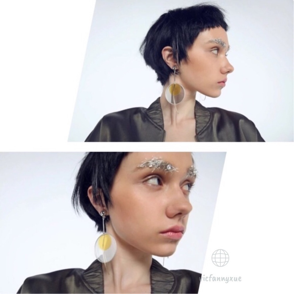 Anthropologie Round clip on earrings